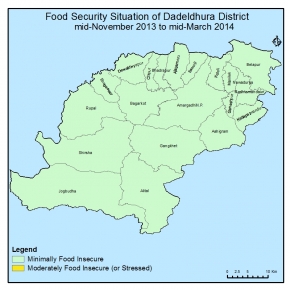 Map of dadeldhura district nepal